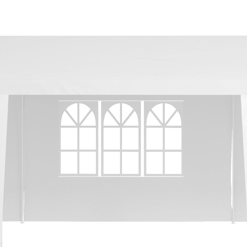 10' x 29' White Party Canopy Tent with 5 Wall Panels - Seasonal Overstock