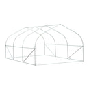Greenhouses, 15 x 10ft Soft Cover Walk-In Greenhouse - White - Seasonal Overstock