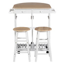 Dining Sets, Mila 3pc Kitchen Cart Table Set - Seasonal Overstock