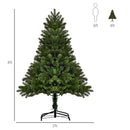 Christmas Trees, 4ft Artificial Green Christmas Tree with Automatic Open - Seasonal Overstock