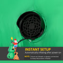 Christmas Decorations, 5.9ft Inflatable Christmas Tree with Funny Santa & Dog Scene - Seasonal Overstock