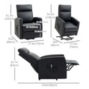 Durango Faux Leather Lift Assist Chair - Black