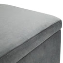 Helminia 43" Grey Storage Bench - Seasonal Overstock