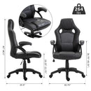 Office Chairs, Kiyo Gaming Chair in Grey Black - Seasonal Overstock
