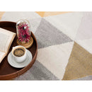 Area Rugs, Treya Yellow Geometric Area Rug by Mercury Splash - Seasonal Overstock