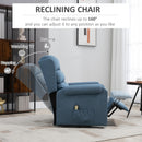 Tucker Blue Powered Lift Chair Recliner - Seasonal Overstock
