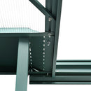 Greenhouses, 8.2' x 6.2' Walk-In Greenhouse with Aluminum Frame, Polycarbonate Panels, Sliding Door - Green - Seasonal Overstock