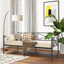 Day Beds, Alexis Twin Size Metal Day Bed - Black - Seasonal Overstock