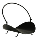 Black Metal Log Basket Firewood Rack Log Holder - Seasonal Overstock