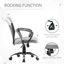 Minnie Ergonomic Mid Back Office Chair - Grey & Black - Seasonal Overstock