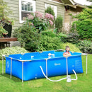 Pools, 8.3' x 5' Above Ground Swimming Pool with Pump & Filter 26" Deep - Blue - Seasonal Overstock