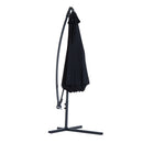 Patio Umbrellas, 10' Deluxe Cantilever Patio Umbrella - Black - Seasonal Overstock
