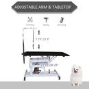 42" x 24" Adjustable Deluxe Pet Grooming Table - Seasonal Overstock