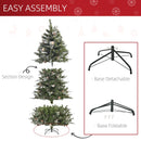 Christmas Trees, 7ft Artificial Pine Christmas tree with Pine Cones & Snow - Seasonal Overstock