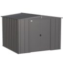 8' x 8' Arrow Classic Steel Storage Shed - Charcoal - Seasonal Overstock