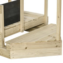 Outdoor Play Structures, Boat Shaped Kids Sandbox with Canopy 71" x 36" - Seasonal Overstock