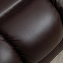 Darian Brown Faux Leather Powered Lift Chair Recliner - Seasonal Overstock