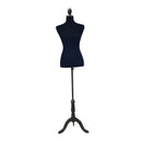 Mannequins, Dressmaker 27" Torso Mannequin Stand in Black - Seasonal Overstock