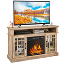 Fireplaces, Felder Natural 1400W Electric Fireplace TV Stand for TVs up to 50" - Seasonal Overstock