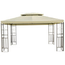 Gazebos, Lily 10' x 13' Cream White Gazebo Canopy & Frame - Seasonal Overstock