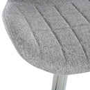 Norwin Adjustable Height Swivel Barstool (2 Pack) - Grey Fabric - Seasonal Overstock