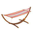 Hammocks, Royce Luxury Hammock & Solid Wood Arc Stand - Seasonal Overstock