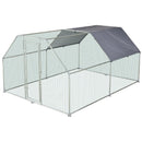 Pet Accessories, 12.5' x 9' Steel Frame Walk-In Chicken Coop Run - Seasonal Overstock