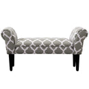 Benches, Upholstered Grey Bedside Bench - Seasonal Overstock