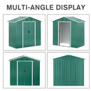 6.5' x 3.5' Steel Metal Storage Shed - Green - Seasonal Overstock