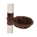 Cat Trees, Floor To Ceiling 5 Tier Cat Tree in Brown - Seasonal Overstock