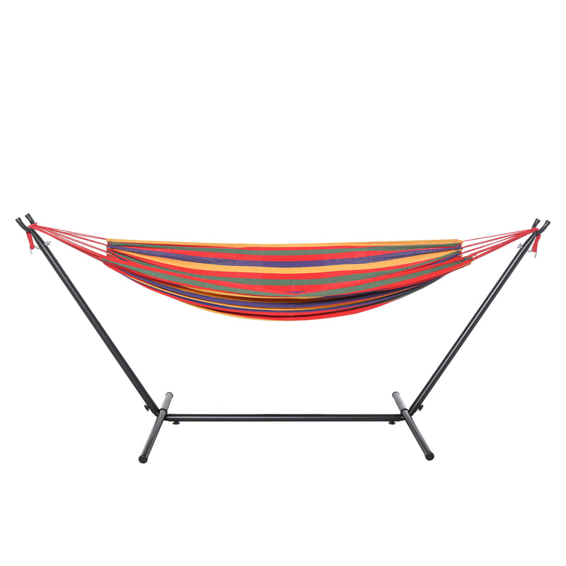 9.3ft Multi Colour Hammock with Stand - Seasonal Overstock