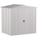 6' x 5' Arrow Classic Steel Storage Shed - Flute Grey - Seasonal Overstock