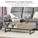 Coffee Tables, Cody Dual Lift Top Modern Coffee Table with Hidden Storage - Grey - Seasonal Overstock