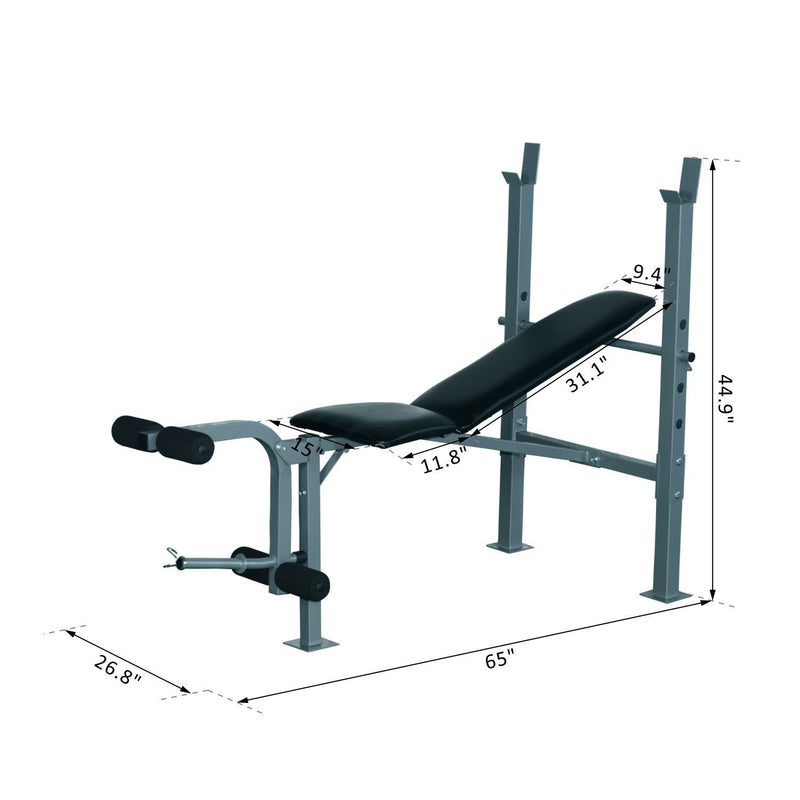 Incline Decline Press Bench with Leg Extension - Seasonal Overstock