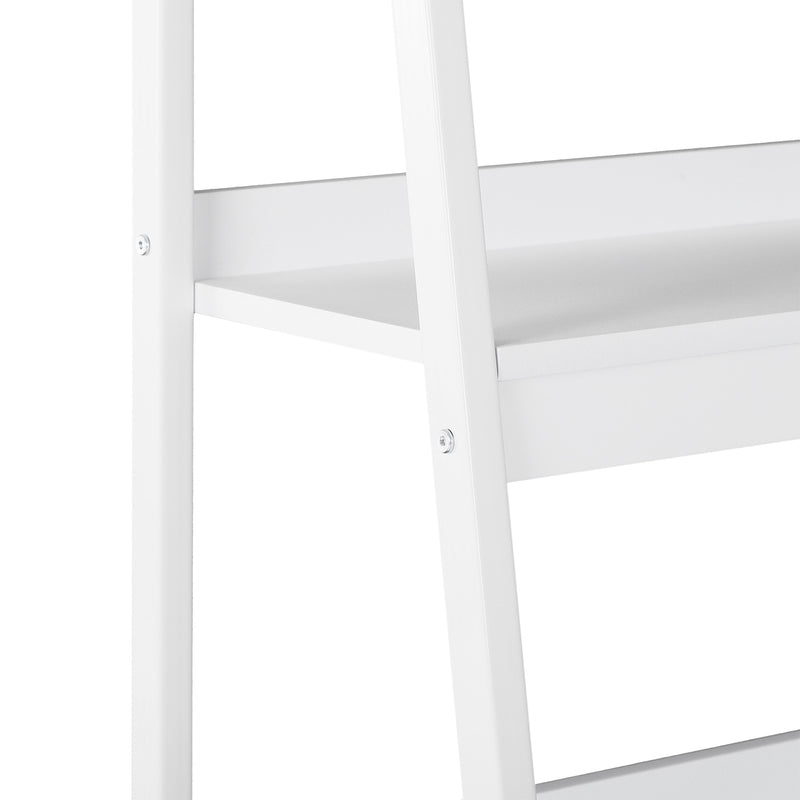 Meena 4 Tier Ladder Shelf Pair - White - Seasonal Overstock