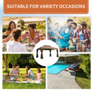 Thisbe 10' x 13' Two-Tier Brown Canopy Gazebo - Seasonal Overstock