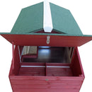Coops & Hutches, Hinterland Acres 63" Chicken Coop Run & Planter - Red - Seasonal Overstock