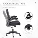 Office Chairs, Vinny Mesh Back Home Office Task Chair with Flip-Up Arm Rests Black - Seasonal Overstock