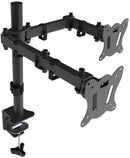 Computer Accessories, Adjustable Dual Monitor Desktop Stand for 13-27" Monitors - Seasonal Overstock