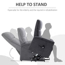 Arm Chairs, Recliners & Sleeper Chairs, Colton Grey Power Lift Assist Recliner Chair - Seasonal Overstock