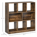 Dyan Rustic Brown 3-Tier Bookshelf - Seasonal Overstock