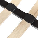 Full Size Metal Platform Bed Frame with Wooden Slat - Seasonal Overstock