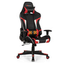 Office Chairs, Lucas High-Back Gaming Chair with Massage - Red - Seasonal Overstock