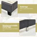 Seville Queen Size Grey Upholstered Platform Bed - Seasonal Overstock