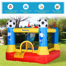 Bouncy Castles, Soccer Theme Backyard Bouncy Castle 7.4' x 7.2' x 6.4' - Seasonal Overstock