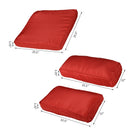 Wellington Shores 7pc Patio Sectional Replacement Cushion Covers - Red - Seasonal Overstock