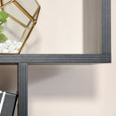 Zeke 6-Tier Black Bookshelf - Seasonal Overstock