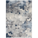 Area Rugs, Malachi Navy / Grey Modern Area Rug by Casper Studios - Seasonal Overstock