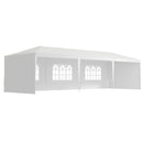 10' x 29' White Party Canopy Tent with 5 Wall Panels - Seasonal Overstock