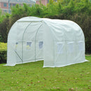 Greenhouses, 11.5' x 6.6 ft Soft Cover Dome Top Greenhouse - White - Seasonal Overstock